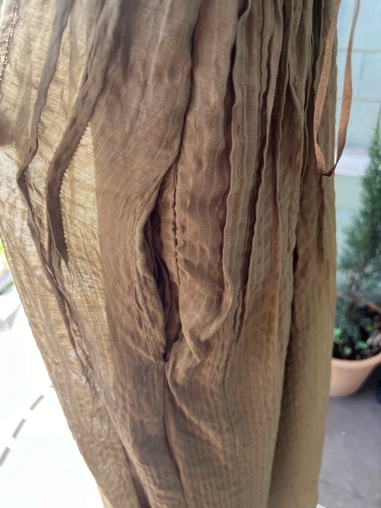 NWOT Free People Frankie Pintuck Cotton Olive Green Maxi Dress - Picture 11 of 16